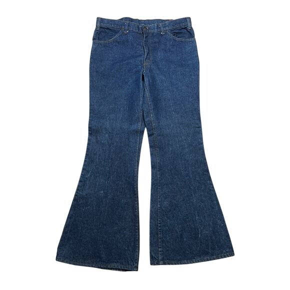 Vintage Levi’s 684 Bell Bottom Jeans Super Flare W38 L32 Orange Tab 70s Retro - Picture 1 of 16